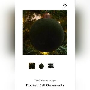 Hobby Lobby Viral Flocked Ball Ornaments